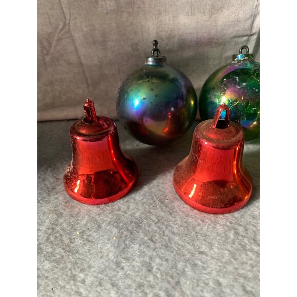 Bradford Vintage Unbreakable Christmas Ornaments Balls and Bells Set - Picture 2 of 10